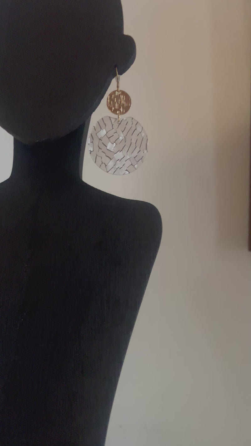 The Black and White Statement Earrings